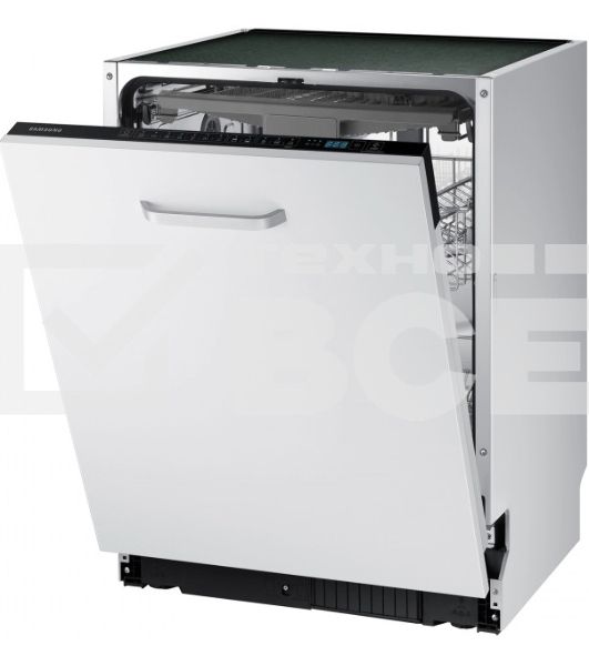 Встраиваемая посудомоечная машина Samsung DW60M6050BB/WT, ширина 60 см, 14 комплектов посуды, сенсорное управление, 7 программ, аква-стоп, датчик протечки