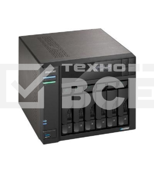 Сетевой накопитель ASUSTOR AS6706T/6 BAY/EU/8GD4 (90IX01N1-BW3S60)