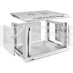 Шкаф телекоммуникационный 19' настенный 6U ExeGate EC-WM-6U.450.G.GREY (19', 6U, 600x450x370 мм (ШхГхВ), передняя дверь закаленное стекло, съемные боковые панели, пыле- и влагозащита IP23, светло-серый RAL 7035), фото4