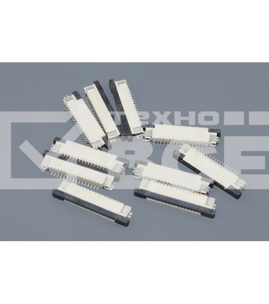 Разъем FPC Half Coverage Bottom Contact 0.8K-BX-16PWB 16 pin высота 2мм шаг 0,8мм 10 шт