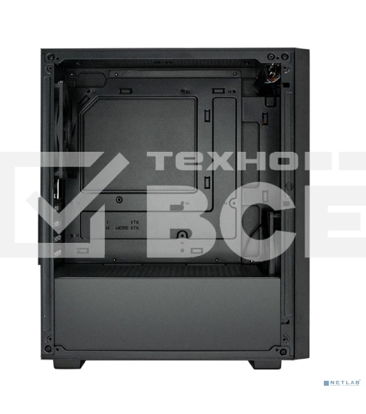 Компьютерный корпус XASTRA A307M 2BK SI Black mATX/Mesh/Metal left panel/2x120мм PWM FC black fans/A307M-2FC12BK-SI