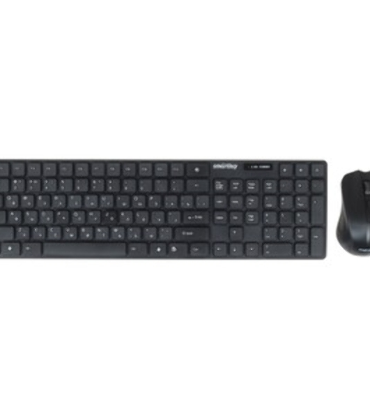 Комплект клавиатура+мышь Smartbuy SBC-229352GA-K беспроводной, USB, 1600 DPI, чёрный