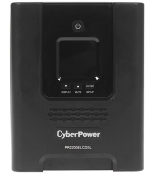 Источник бесперебойного питания CyberPower PR2200ELCDSL/2200 ВА/1980 Вт/USB/RJ-11/RJ-45/1 х IEC 320 C19 (компьютерная), 8 х IEC 320 C13 (компьютерная)