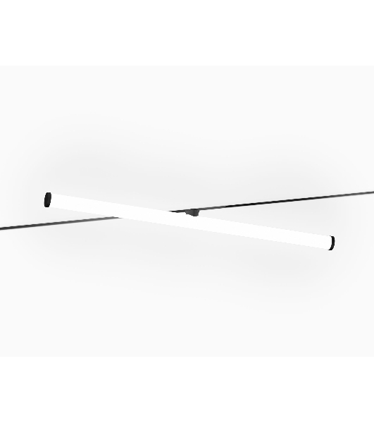 Трековый светильник GL2375 BK черный IP20 20W 3CCT 3000-6400K 48V 600*25*73