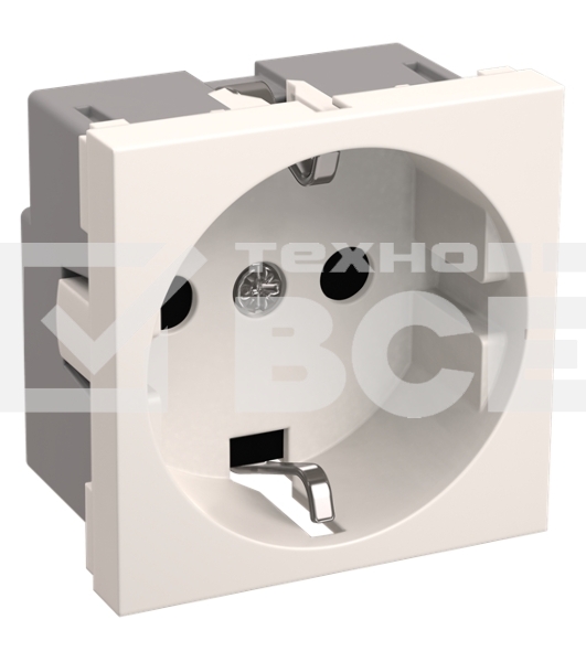 Розетка Iek (CKK-40D-RSZB2-K01-K) РКС-20-30-П-К Розетка с з/к 2к (на 2 модуля) ПРАЙМЕР белая