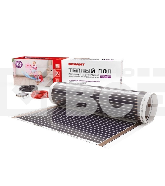 Пленочный теплый пол Rexant Ultra RXM 220  4  м2 / 0,5 х 8 м/  880 Вт