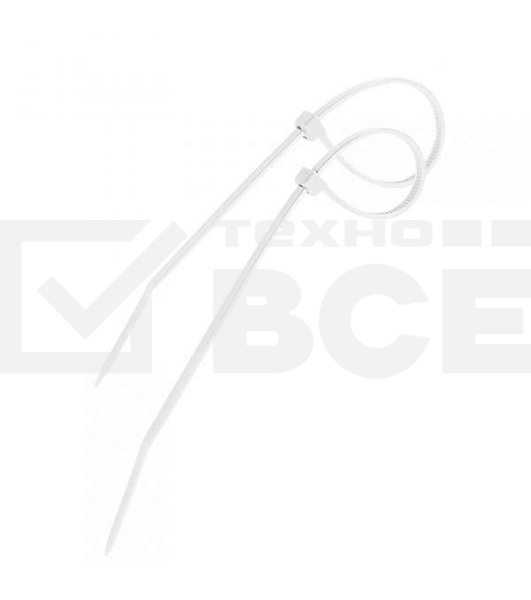 Хомут кабельный 4.8х350 нейл. бел. (уп.100шт) PROCONNECT 57-0350