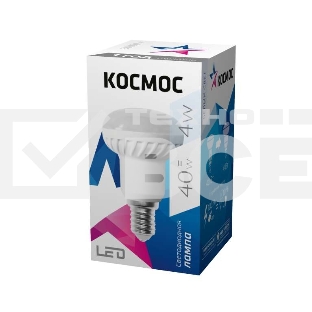 Лампа светодиодная LED R39 4Вт 220В E14 4500К Космос Lksm_LED4wR39E1445