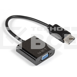 Кабель-переходник Exegate EX284910RUS  DisplayPort-VGA ExeGate EX-DPM-VGAF-0.15 (20M/15F, 0,15м)