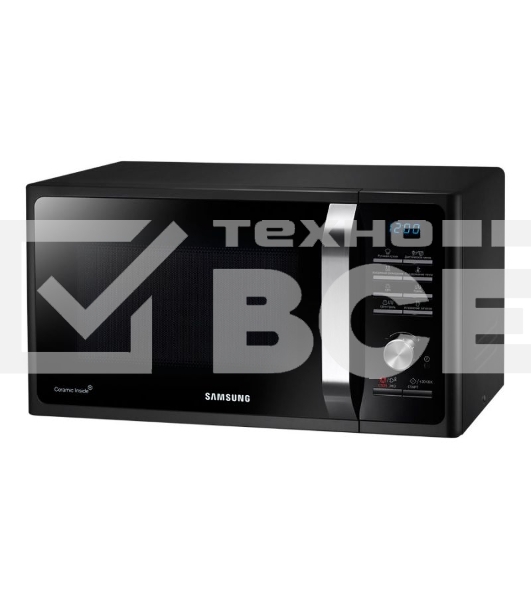 Микроволновая печь Samsung MG23K3515AK черный 23л 800Вт  поворотный механизм, кнопки
