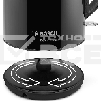 Чайник электрический Bosch TWK3P423 1.7л. 2400Вт черный (корпус: нержавеющая сталь), фото6