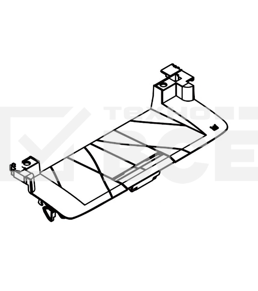 Крышка картриджа в сборе с выходным лотком HP LJ M28 (RM2-2515) OEM