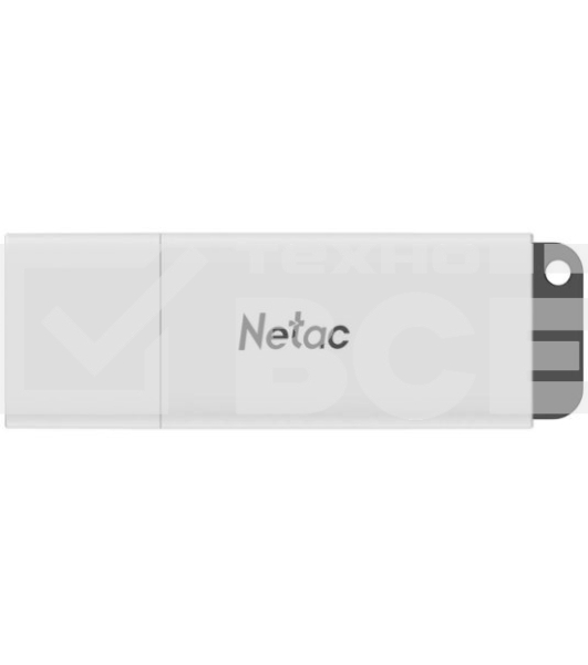 Флеш диск Netac U185 8Gb <NT03U185N-008G-20WH>, USB2.0, с колпачком, пластиковая белая