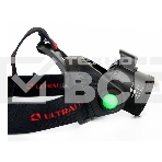 Фонарь Ultraflash налобный с аккумулятором E1336 3,7В, черный, 1LED, 4 Ватт, фокус, 2 ак 4 реж, сенсор, бокс, фото9