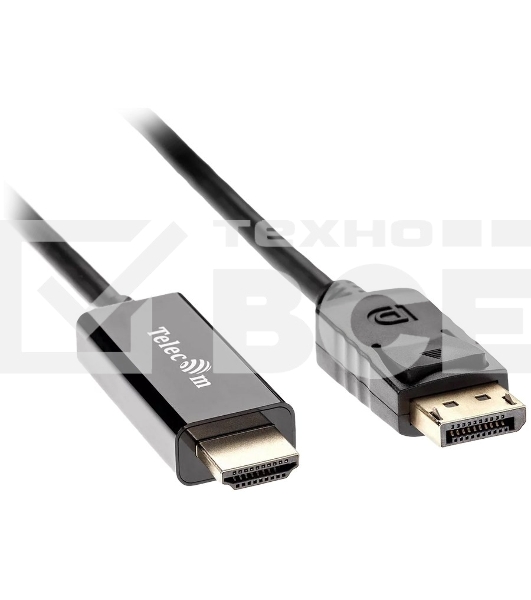 Кабель-переходник DisplayPort M-> HDMI M 1.8m Telecom [TA494)