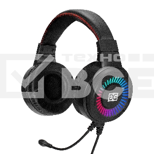 Полноразмерные игровые наушники с микрофоном (гарнитура) ExeGate Gaming HS-520G (USB, 2x3.5мм, динамик 40мм, 20-20000Гц, длина кабеля 2.5м, регулировка громкости, RGB подсветка)