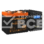 Комплект ИБП EX295986RUS + батарея 55Aч EX285652RUS 1шт (инвертор, синус, для котла) ExeGate SineTower SZ-600.LCD.AVR.1SH <600VA/360W, чистый синусоида, LCD дисплей, AVR, 1*Schuko, линейно-интерактивный, Black> + батарея ExeGate HRL 12-55 (12В, 55Ач) 1шт, фото2