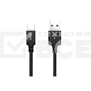 Кабель HOCO X14 USB Times speed для Type-C, 1.7А, 2м, черный