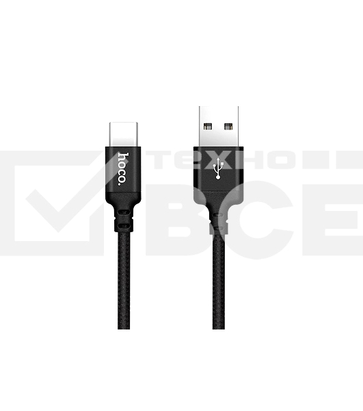 Кабель HOCO X14 USB Times speed для Type-C, 1.7А, 2м, черный