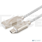 Кабель USB 2.0 Cablexpert CC-P-mUSB02W-1.8M, AM/microB, серия Platinum, длина 1.8м, белый, блистер, фото2