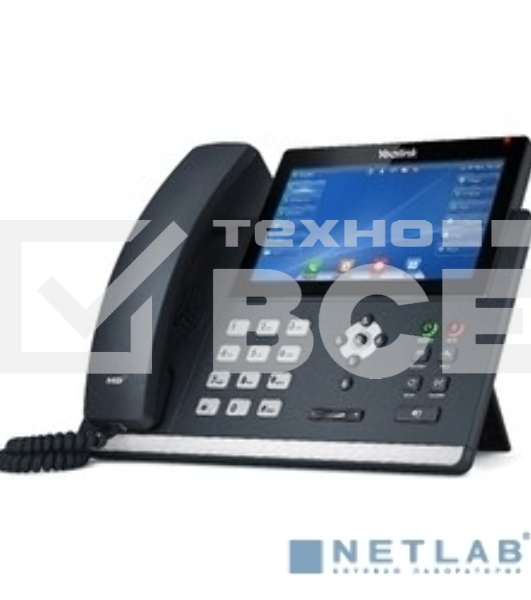Телефон IP YEALINK SIP-T48U, цветной сенсорный экран, 16 аккаунтов, BLF, PoE, GigE, без БП, шт