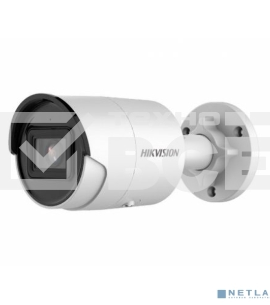 Цилиндрическая IP-камера Hikvision DS-2CD2083G2-IU(2.8mm) 8Мп уличная  с EXIR-подсветкой до 40м и технологией AcuSense1/2.8