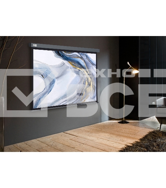 Экран Cactus 128x170.7см Wallscreen CS-PSW-128X170-SG 4:3 настенно-потолочный рулонный серый