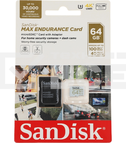 Карта памяти SanDisk MICRO SDHC 64GB UHS-3 SDSQQVR-064G-GN6IA