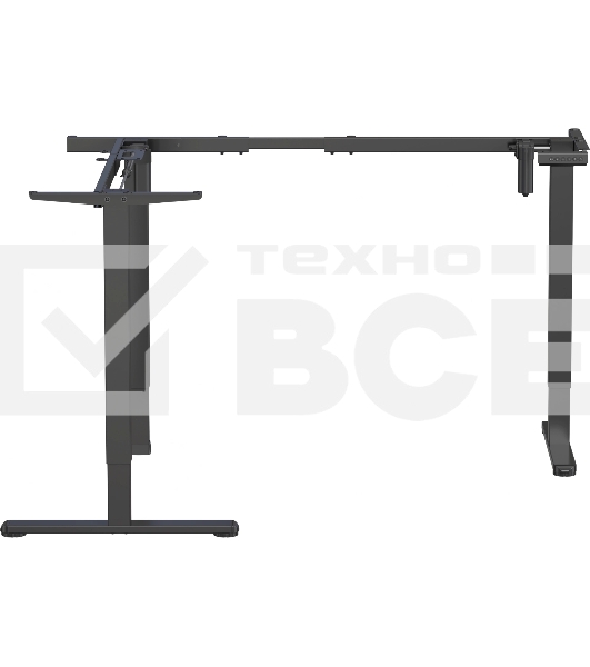 Подстолье Cactus CS-EDXLF-BK каркас черный
