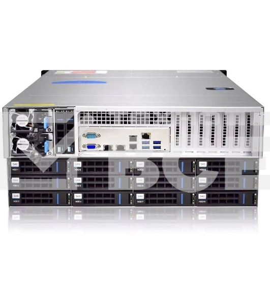 Серверный корпус 4U 36bay chassis,Expander backplane rear 2*2.5'SAS/SATA 1300W 1+1 EU power cables rail kit