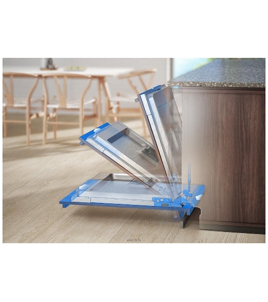 Встраиваемая посудомоечная машина ELECTROLUX EEG88600W/Встраиваемая полногабаритная посудомоечная машина, загрузка на 14 комплектов посуды, сенсорное управление, 8 программ, 59.6x56x82 см, черный, сушка: с открыванием дверцы, индикация на полу: проекция дисплея