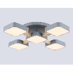 Светильник Ambrella light FL4882/5 GR/WD серый/дерево 90W 3000-6000K 675*675*110 (без ПДУ), фото7