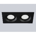 Встраиваемый поворотный точечный светильник Ambrella light TN102746/2 BK черный IP20 GU5.3/2 180*95*25, фото7
