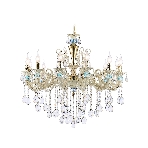 Светильник Ambrella light TR4929/12 GD/WH/CL золото/белый/прозрачный E14*12 max 40W D910*680, фото 1