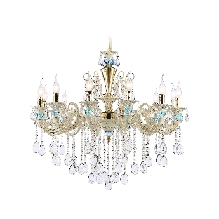 Светильник Ambrella light TR4929/12 GD/WH/CL золото/белый/прозрачный E14*12 max 40W D910*680