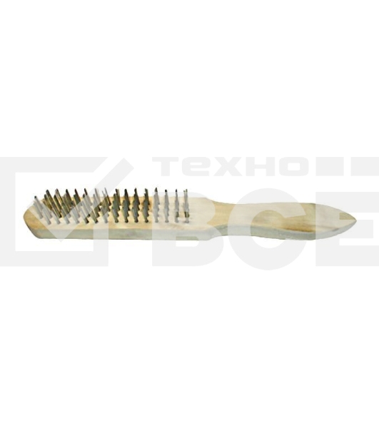 Кордщетка FIT 38405с деревянной ручкой 5-ти рядная