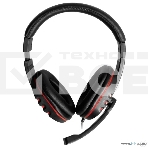 Гарнитура Oklick HS-L380G черный/красный 1.8м мониторы оголовье (JD-032), фото3