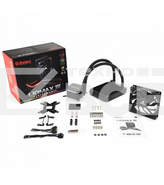 Жидкостная система охлаждения Enermax LIQMAX III HF черный, 120 мм, алюминий/медь, 2000 об/мин, 32 дБ, 4 pin, 300 Вт