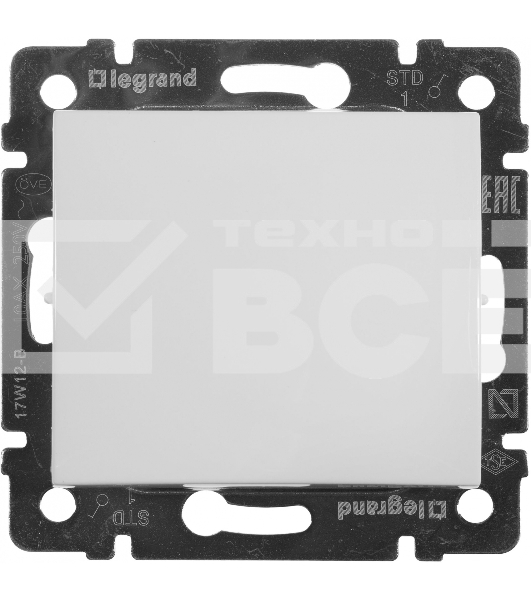 Выключатель Legrand 774401 Valena одноклавишный 10А белый