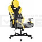 Кресло игровое Knight Thunder 5X черный/желтый эко.кожа крестов. металл, фото22