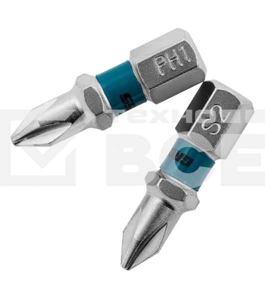Набор бит GROSS РН1x25, сталь S2, 2шт  11349