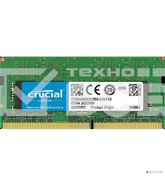 Оперативная память Crucial, DDR4, 8GB (1x8GB), 3200MHz, CL22 SO-DIMM