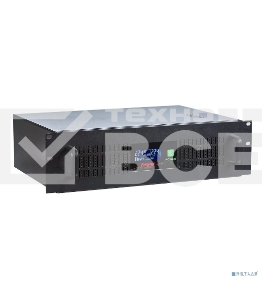 Источник бесперебойного питания ExeGate ServerRM UNL-1500.LCD.AVR.С13.RJ.USB.3U <1500VA/900W, LCD, AVR, 4*C13, RJ45/11, USB, 3U>