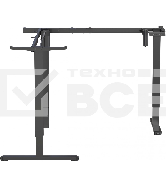 Подстолье Cactus CS-EDXLF-BK каркас черный