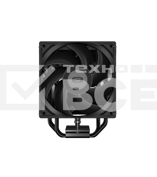 Кулер для процессора PCCooler RT400 Digital BK (230W, 4-pin PWM, LED temp., 152mm, Al/Cu, 4x6mm, 1x120mm, 73.32CFM, 34.9dBA, 2200RPM, S: 1851/1700/1200/115X, AM5/AM4, black)