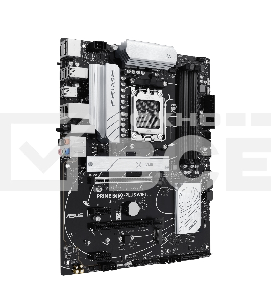 Материнская плата ASUS PRIME B650-PLUS WIFI, AM5, AMD B650, 4xDDR5, 4xSATA, 2xM.2, 1xPCIe 4.0 x16, 2xPCIe 4.0 x1, 1xDP, 1xHDMI, 1x2.5Gb LAN, Wi-Fi 6E, Bluetooth 5.3, 4xUSB-A 10Gbps, 2xUSB-A 5Gbps, 2xUSB-A 2.0, 5x3.5 мм, 7.1, ATX