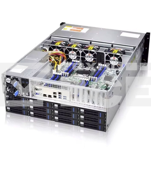 Серверный корпус 4U 36bay chassis,Expander backplane rear 2*2.5'SAS/SATA 1300W 1+1 EU power cables rail kit