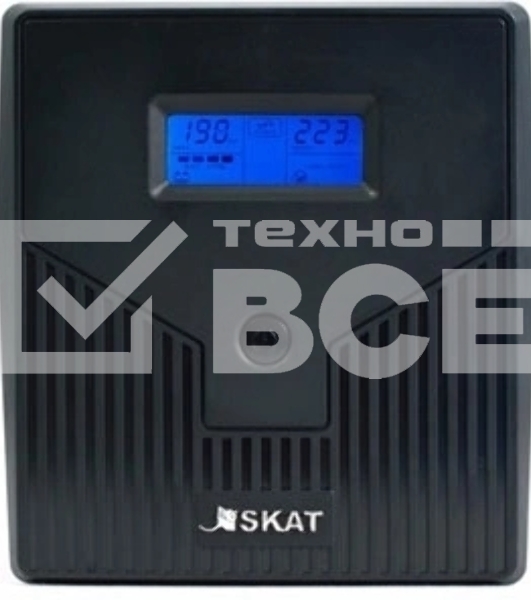 Источник бесперебойного питания SKAT-UPS 1000/600 220В 600Вт 2 АКБ 7А.ч внутр. меандр. стабилизация напряжения Бастион 456