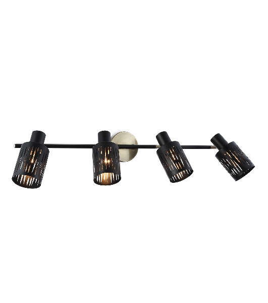 Светильник Ambrella light TR8670/4 BK/SB чёрный/бронза E14/4 max 60W 760*100*190