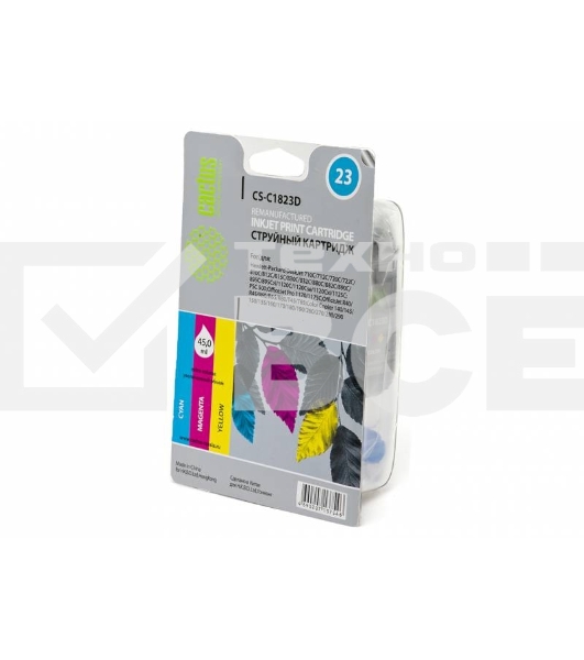 Картридж струйный Cactus CS-C1823D цветной (38ml) для №23 HP DeskJet 700series/712c/720c/722c/810